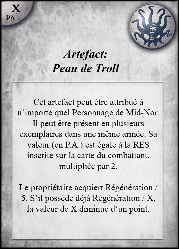 artefact mid peau troll